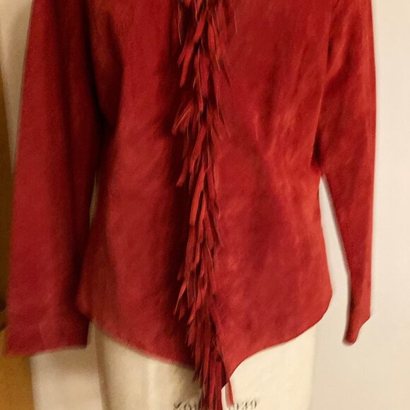 Dialogue Fringe Leather Jacket - Picture 13 of 14